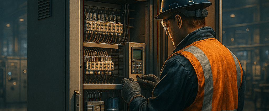 Commissioning an ABB variable speed drive in the field