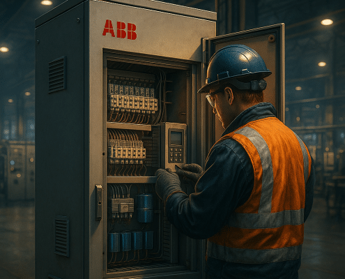 Commissioning an ABB variable speed drive in the field