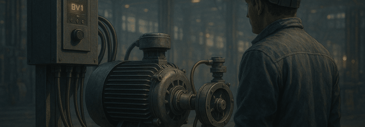 Variable speed air compressor powering production line