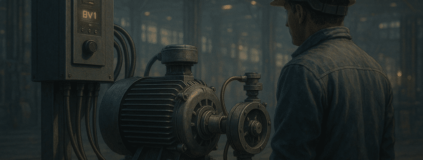Variable speed air compressor powering production line