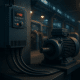 Variable drive motor control via VFD improves efficiency and soft‑starts.
