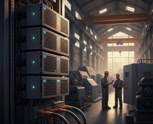 abb acs55 variable frequency drives vfds - Close-up of the ABB ACS55 variable frequency drives (VFDs), a key component for in