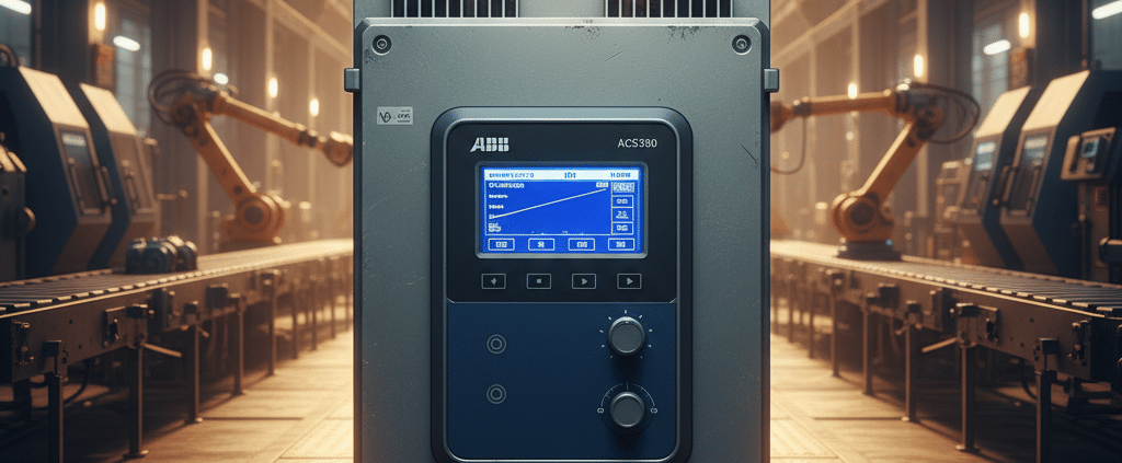 abb acs580 variable frequency drives vfds - A front-view product image of the ABB ACS580 variable frequency drives (VFDs), sh