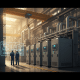 abb dcs800 variable speed drives vsds - An industrial setup showcasing the ABB DCS800 variable speed drives (VSDs) for precis
