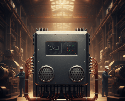 Front view of the Benshaw RX2E softstarters, a reduced voltage starter designed for optimal motor protection.