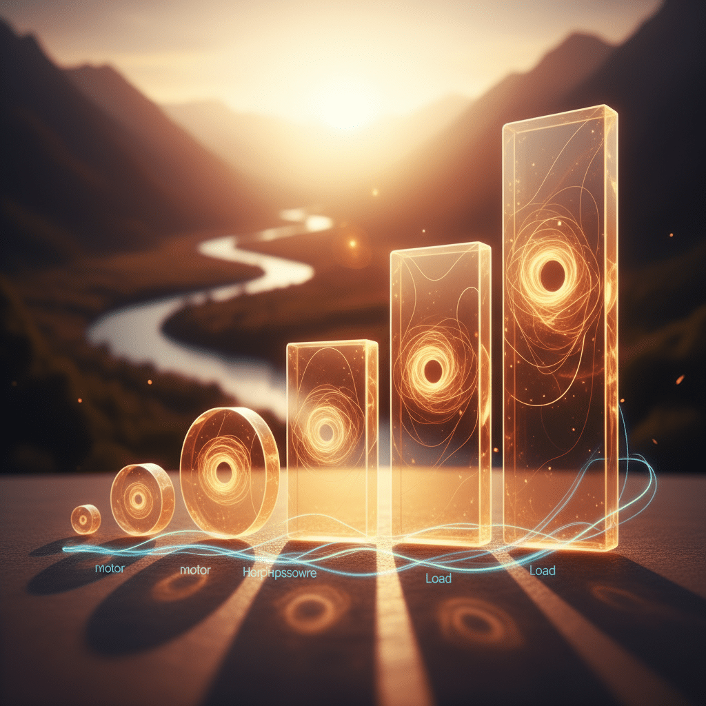 A detailed sizing chart used to select the correct Kay Industries rotary phase converters based on motor horsepower and lo...