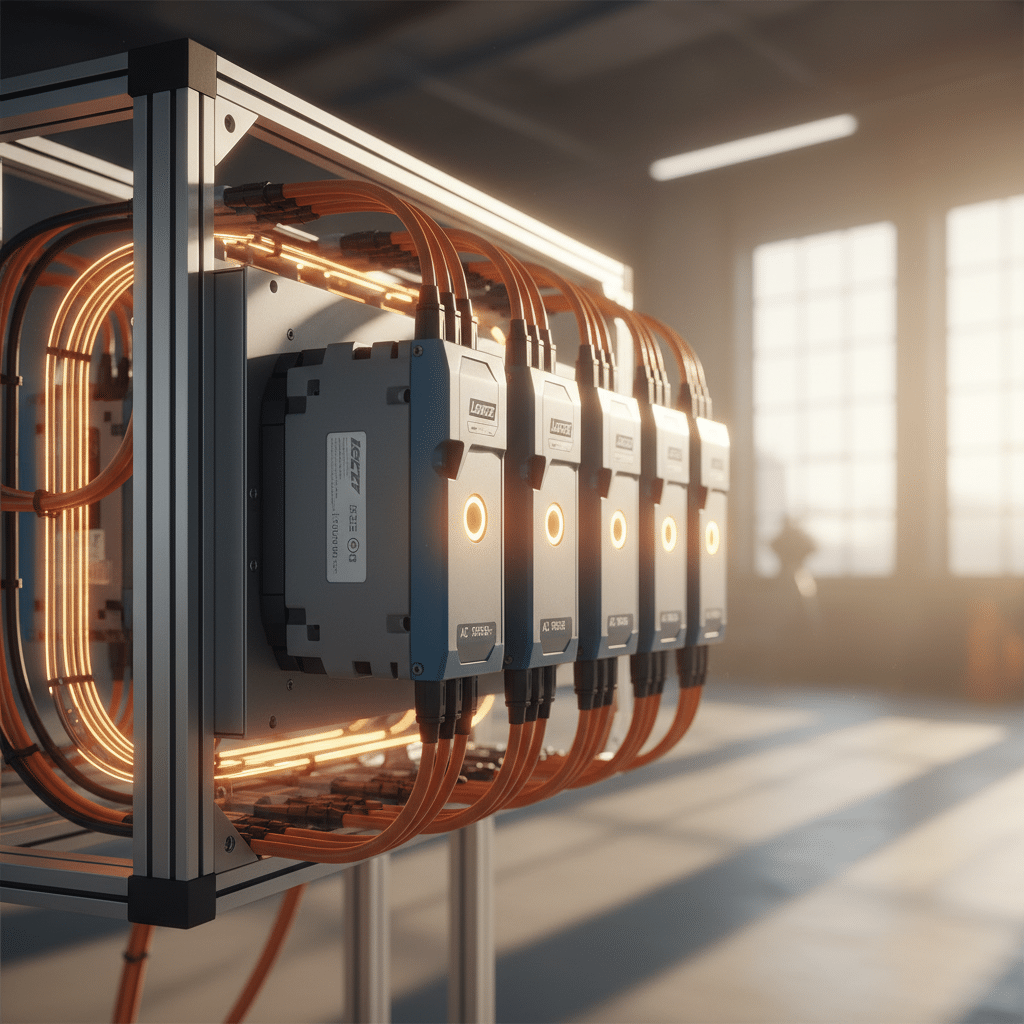 The i550 Protec VFD: Your Ideal Decentralized Drive Solution lenze ac tech i550 protec variable frequency drives vfds - A decentralized setup showing the Lenze AC Tech i550 Protec variab