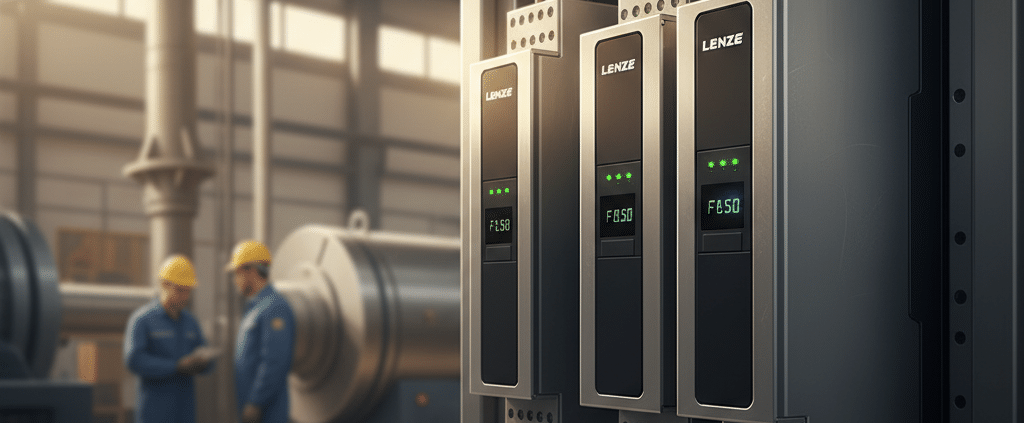 lenze smvector variable frequency drives vfds - A clear product image of the Lenze SMVector variable frequency drives (VFDs),