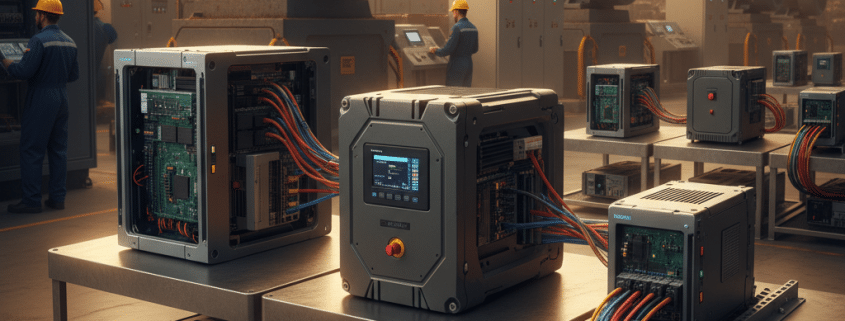 A product lineup of various Siemens VFD drives used for industrial motor speed control.