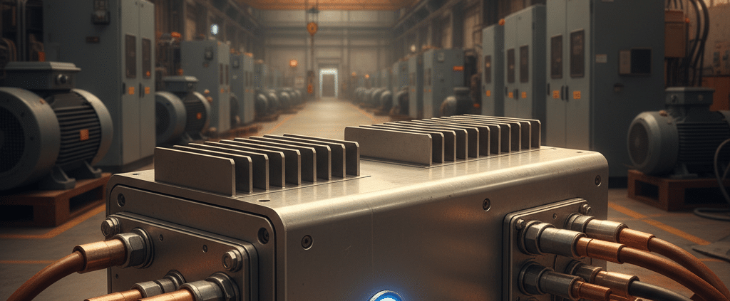 A product image of TCI KMG sine wave filters, an essential component for VFD motor protection in industrial applications.