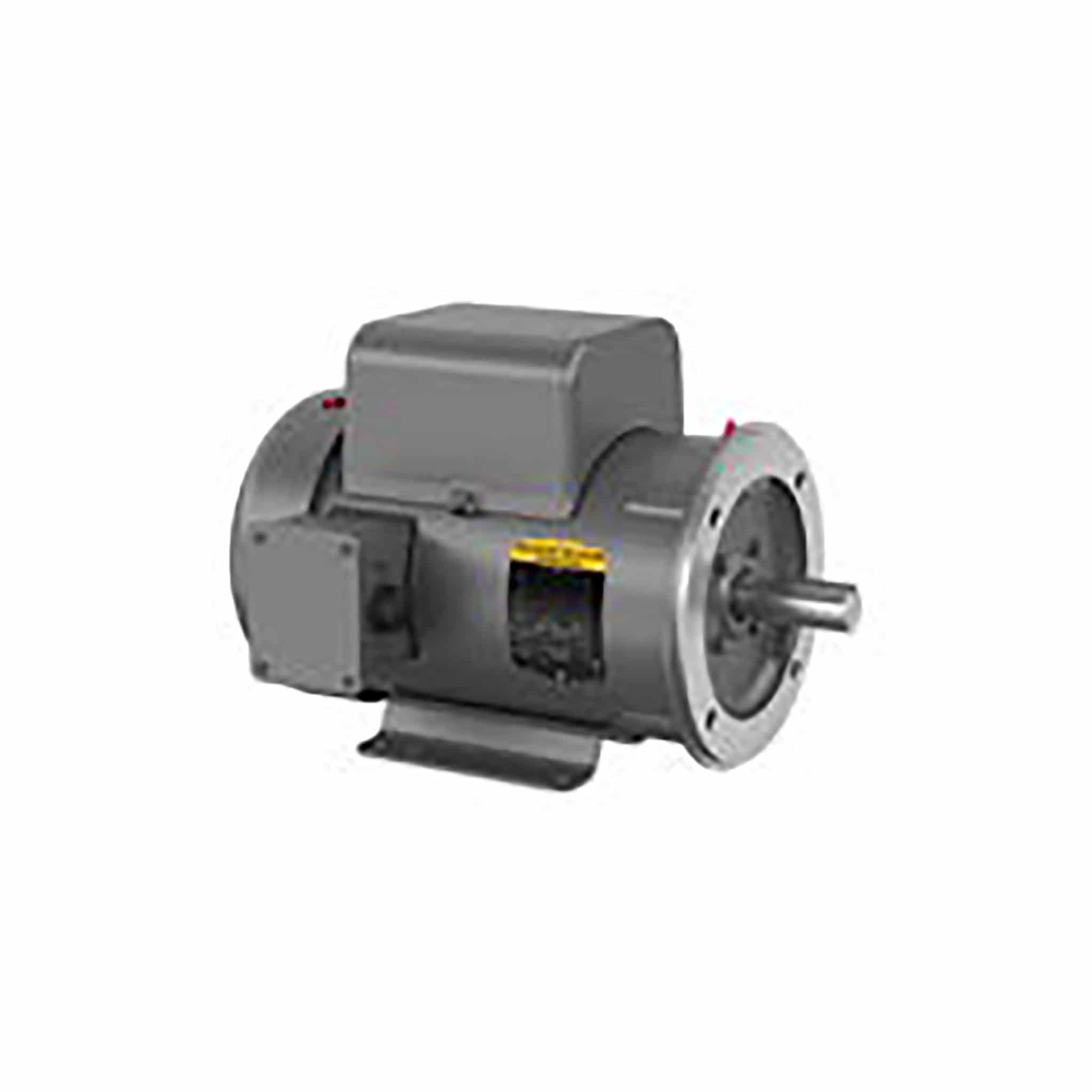 5 HP Baldor General Purpose Single Phase C-Face AC Motor | 230 VAC | 23.0 Amps @ 230 VAC | 184TC Frame | TEFC | 60 Hz | 1800 RPM | CL3612TM