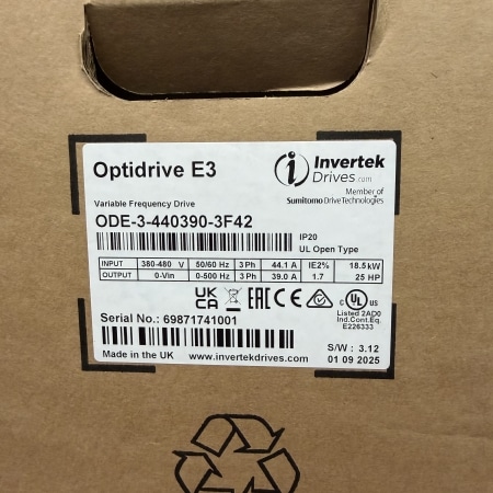 INVERTEK - ODE-3-440390-3F42 - OPEN BOX