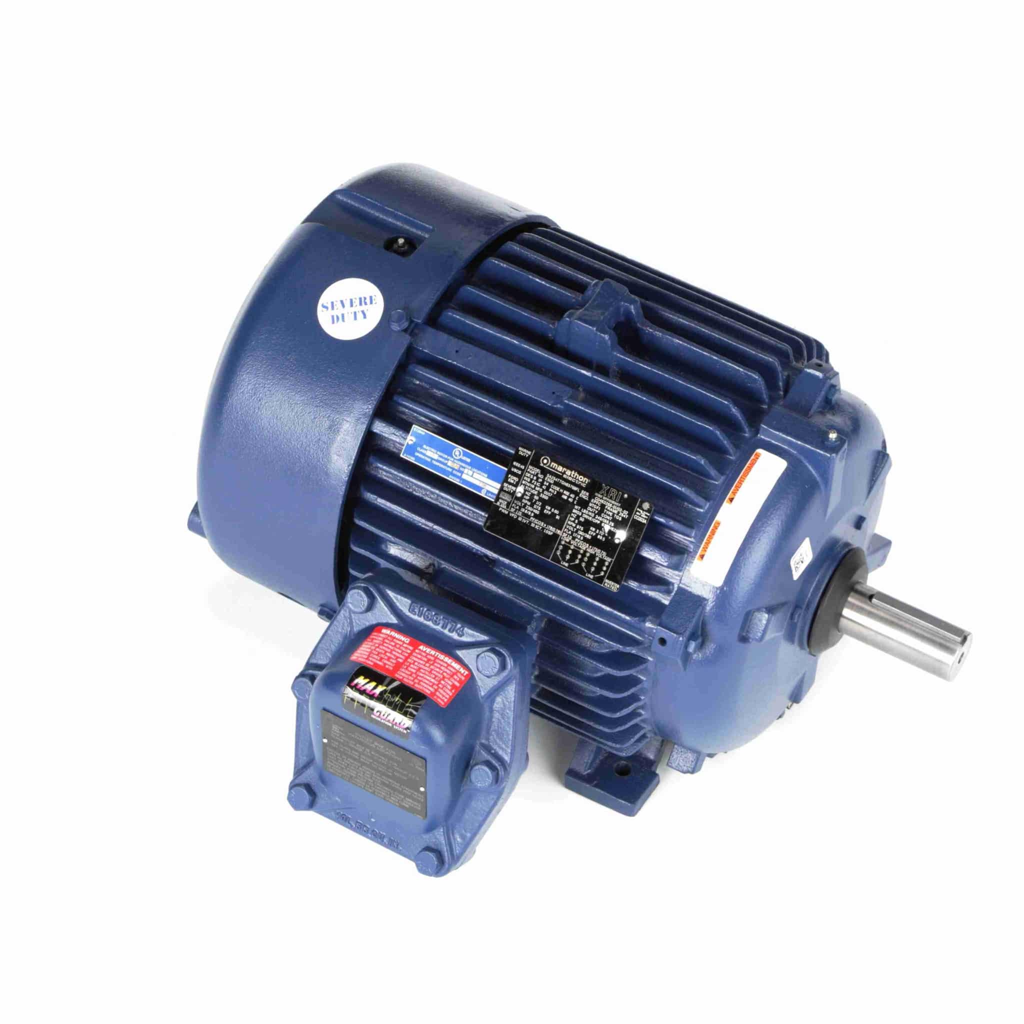 Explosion Proof Motor, 15 & 10 HP, 3 Ph, 60 & 50 Hz, 230/460 & 190/380 V, 3600 & 3000 RPM, 254T Frame, EPFC