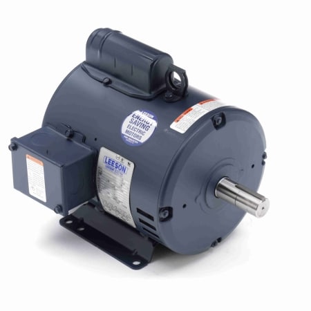 Air Compressor Motor, 2 HP, 1 Ph, 60 Hz, 115/208-230 V, 1800 & 1800 RPM, 182T Frame, DP