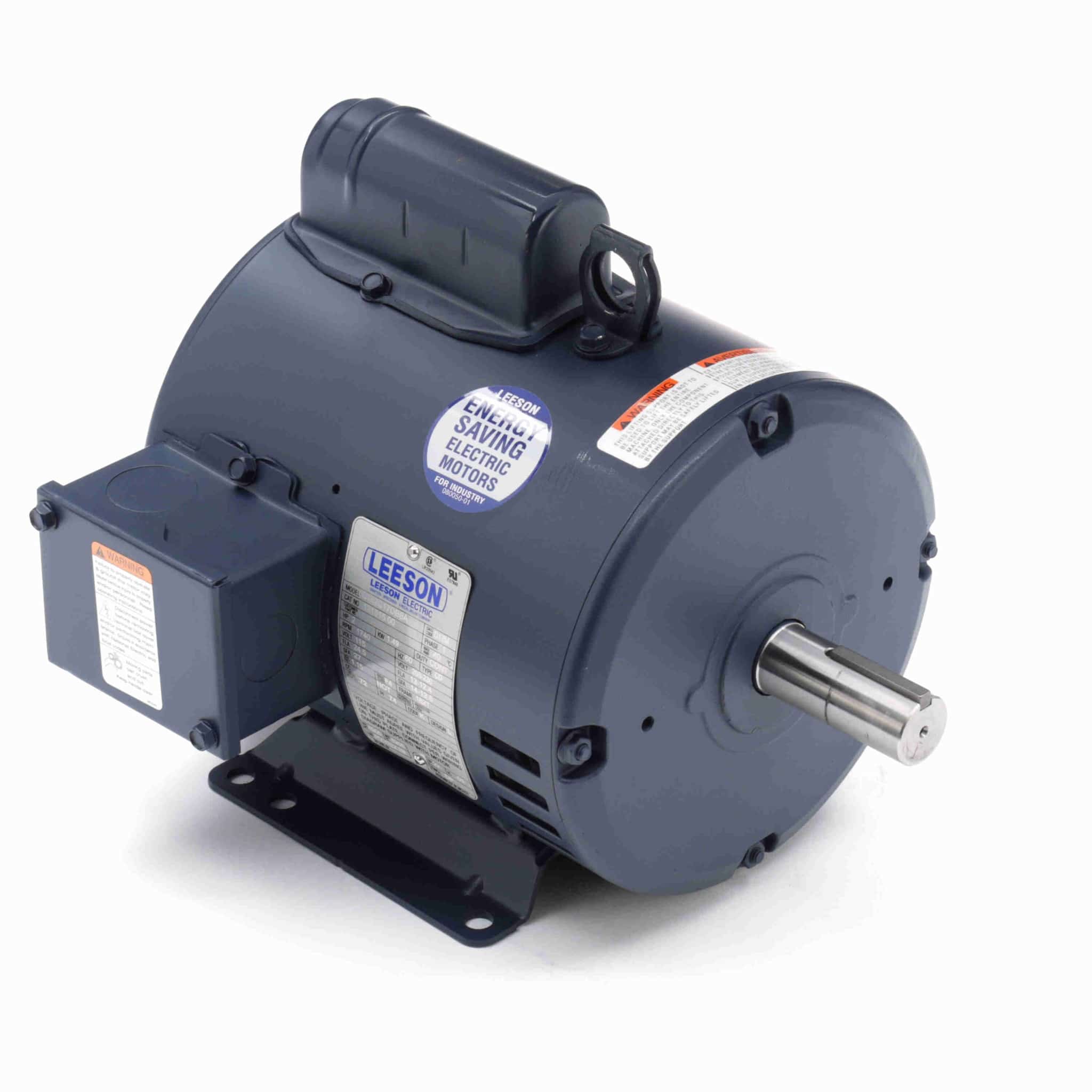 Air Compressor Motor, 2 HP, 1 Ph, 60 Hz, 115/208-230 V, 1800 & 1800 RPM, 182T Frame, DP