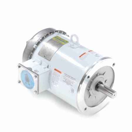 Washdown Motor, 3 & 2 HP, 3 Ph, 60 & 50 Hz, 230/460 & 190/380 V, 1800 & 1500 RPM, 182TC Frame, TEFC