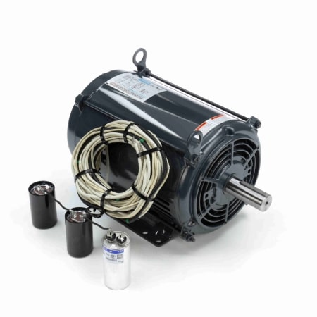 Agricultural Motor, 7.50 HP, 1 Ph, 60 Hz, 230 V, 1800 & 1800 RPM, 215TVZ Frame, DPAO