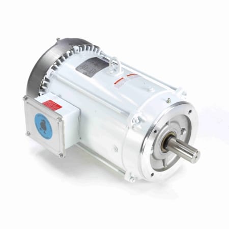 Washdown Motor, 10 & 7.50 HP, 3 Ph, 60 & 50 Hz, 230/460 & 190/380 V, 3600 & 3000 RPM, 215TC Frame, TEFC