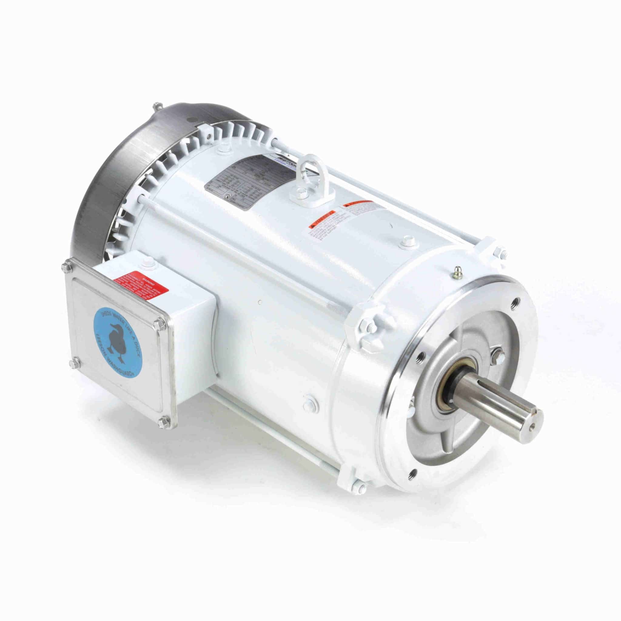 Washdown Motor, 10 & 7.50 HP, 3 Ph, 60 & 50 Hz, 230/460 & 190/380 V, 3600 & 3000 RPM, 215TC Frame, TEFC