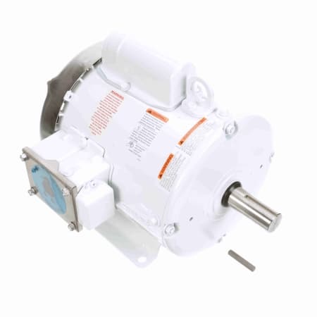 Washdown Motor, 2 HP, 1 Ph, 60 Hz, 115/208-230 V, 1800 RPM, 182T Frame, TEFC
