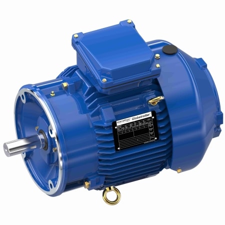 Severe Duty Motor, 3 HP, 3 Ph, 60 Hz, 460 V, 1800 & 1800 RPM, 182TCV Frame, TEFC