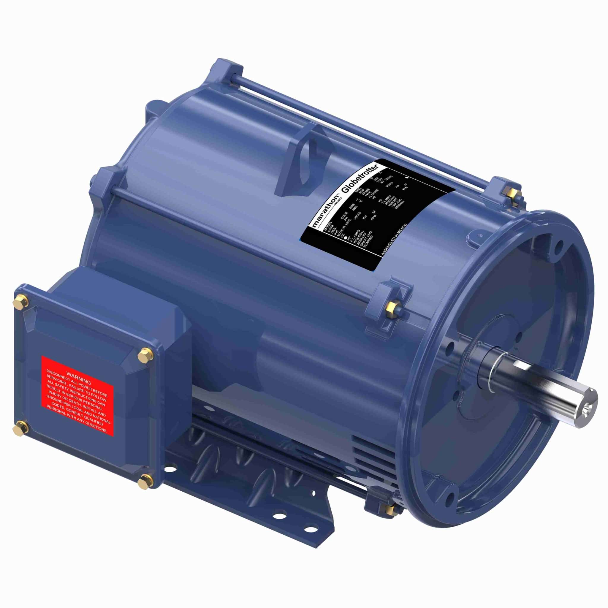 General Purpose Motor, 100 & 75 HP, 3 Ph, 60 & 50 Hz, 208-230/460 & 190/380 V, 1800 & 1500 RPM, 404TC Frame, DP