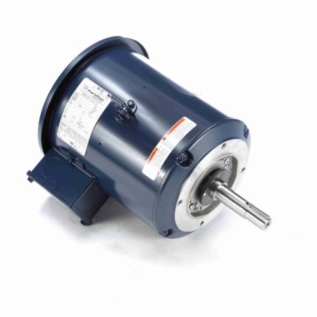 Close-Coupled Pump Motor, 5 & 3 HP, 3 Ph, 60 & 50 Hz, 230/460 & 190/380 V, 3600 & 3000 RPM, 182JMV Frame, DP