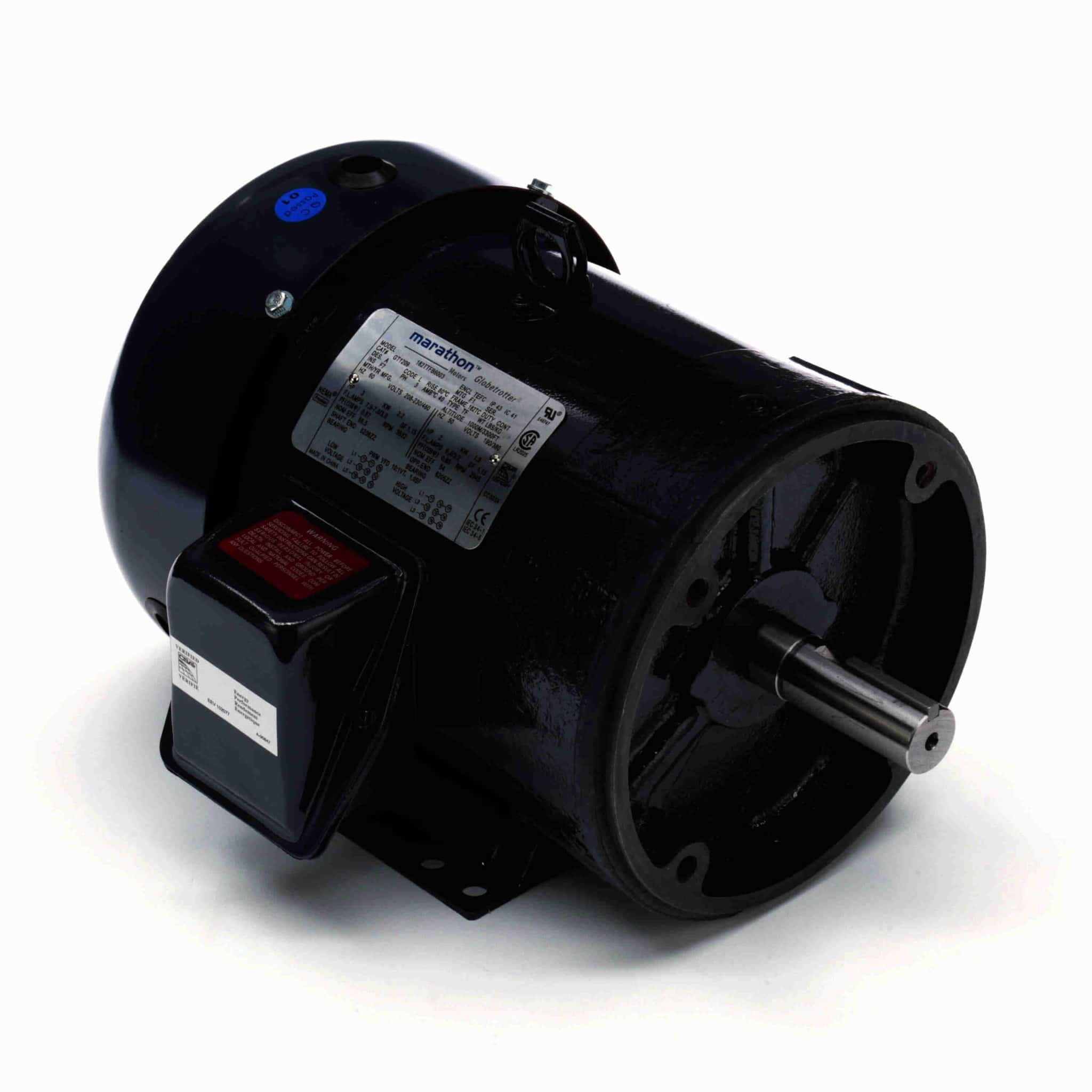 Explosion Proof Motor, 7.50 HP, 3 Ph, 60 Hz, 575 V, 1800 & 1800 RPM, 213T Frame, EPFC