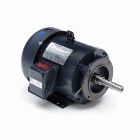 Close-Coupled Pump Motor, 3 & 2 HP, 3 Ph, 60 & 50 Hz, 230/460 & 190/380 V, 3600 & 3000 RPM, 182JM Frame, TEFC