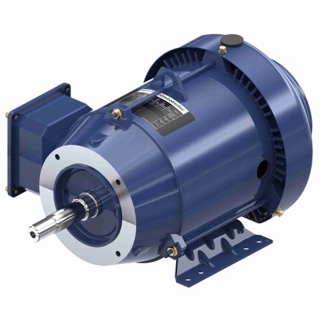 Close-Coupled Pump Motor, 5 HP, 3 Ph, 60 Hz, 575 V, 3600 & 3600 RPM, 184JM Frame, TEFC