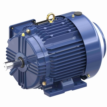 General Purpose Motor, 5 HP, 3 Ph, 60 Hz, 575 V, 3600 & 3600 RPM, 184T Frame, TEFC
