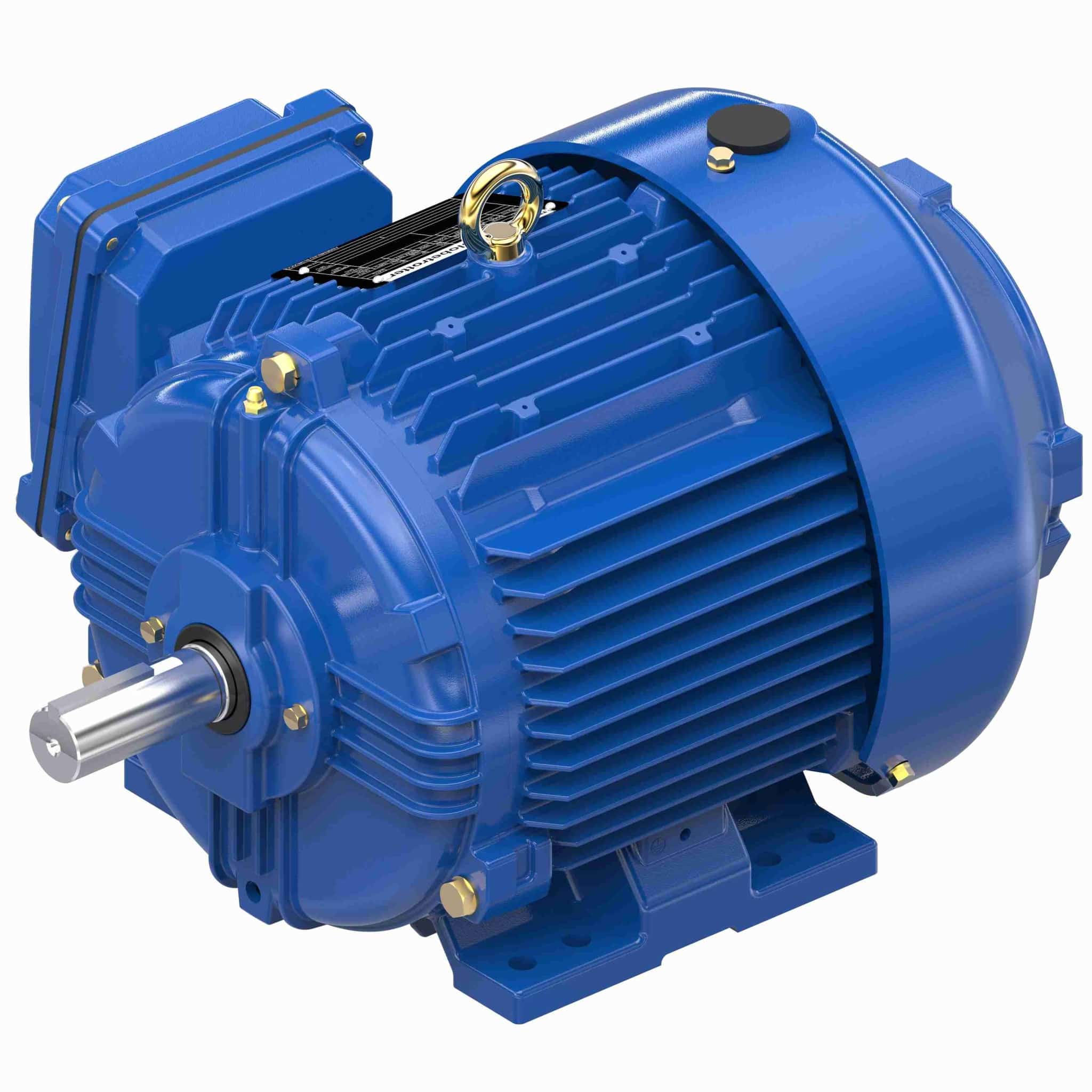 Severe Duty Motor, 5 HP, 3 Ph, 60 Hz, 575 V, 3600 & 3600 RPM, 184T Frame, TEFC