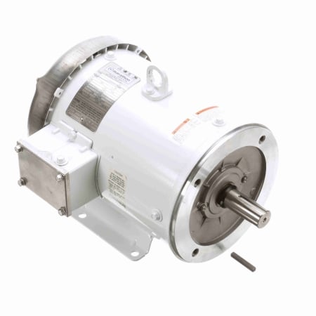Washdown Motor, 1.50 & 1 HP, 3 Ph, 60 & 50 Hz, 230/460 & 190/380 V, 1200 & 1000 RPM, 182TC Frame, TEFC