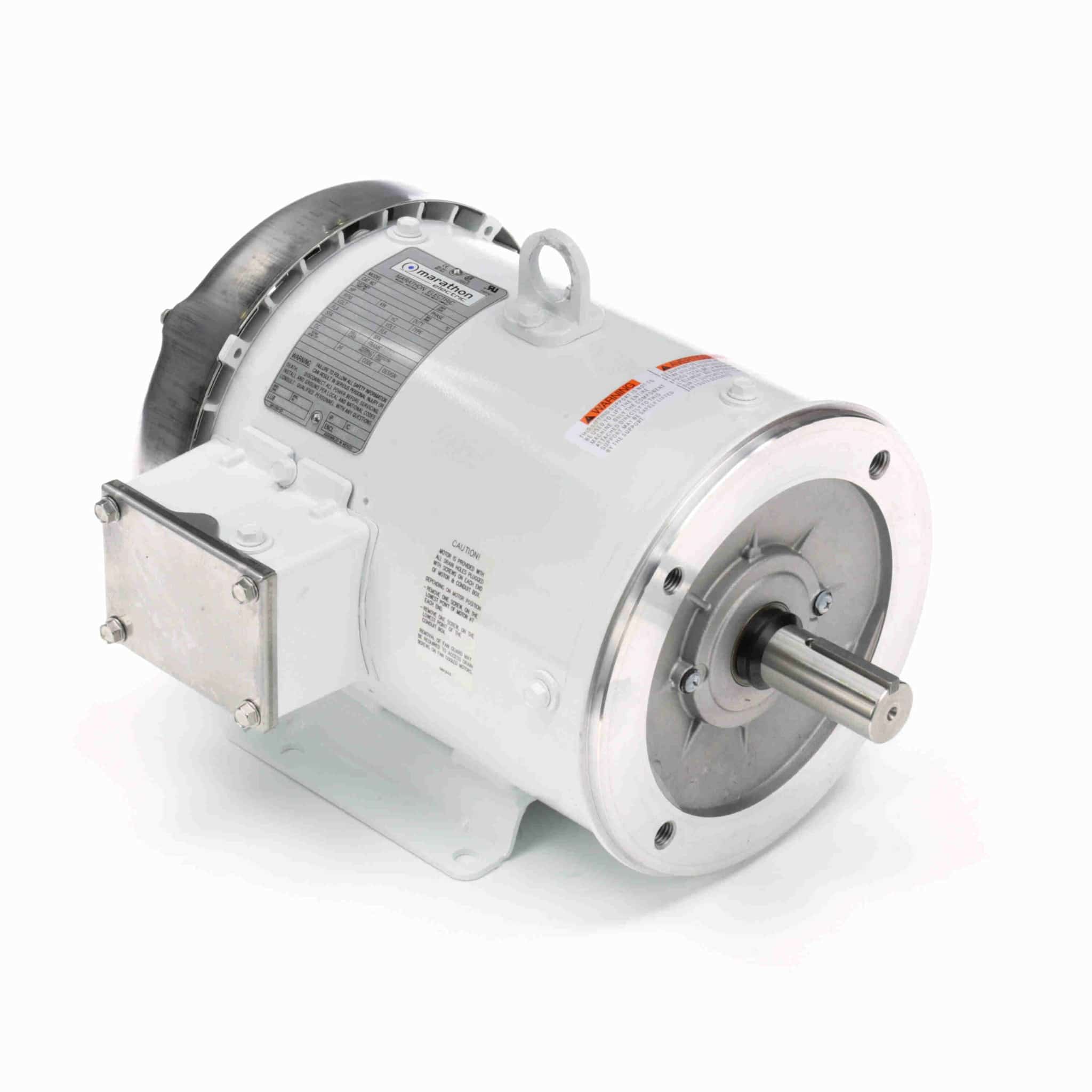 Washdown Motor, 3 HP, 3 Ph, 60 Hz, 230/460 V, 1800 & 1800 RPM, 182TC Frame, TEFC