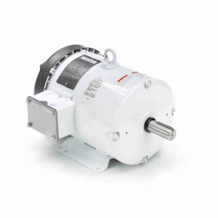 Washdown Motor, 3 HP, 3 Ph, 60 Hz, 230/460 V, 1800 & 1800 RPM, 182T Frame, TEFC