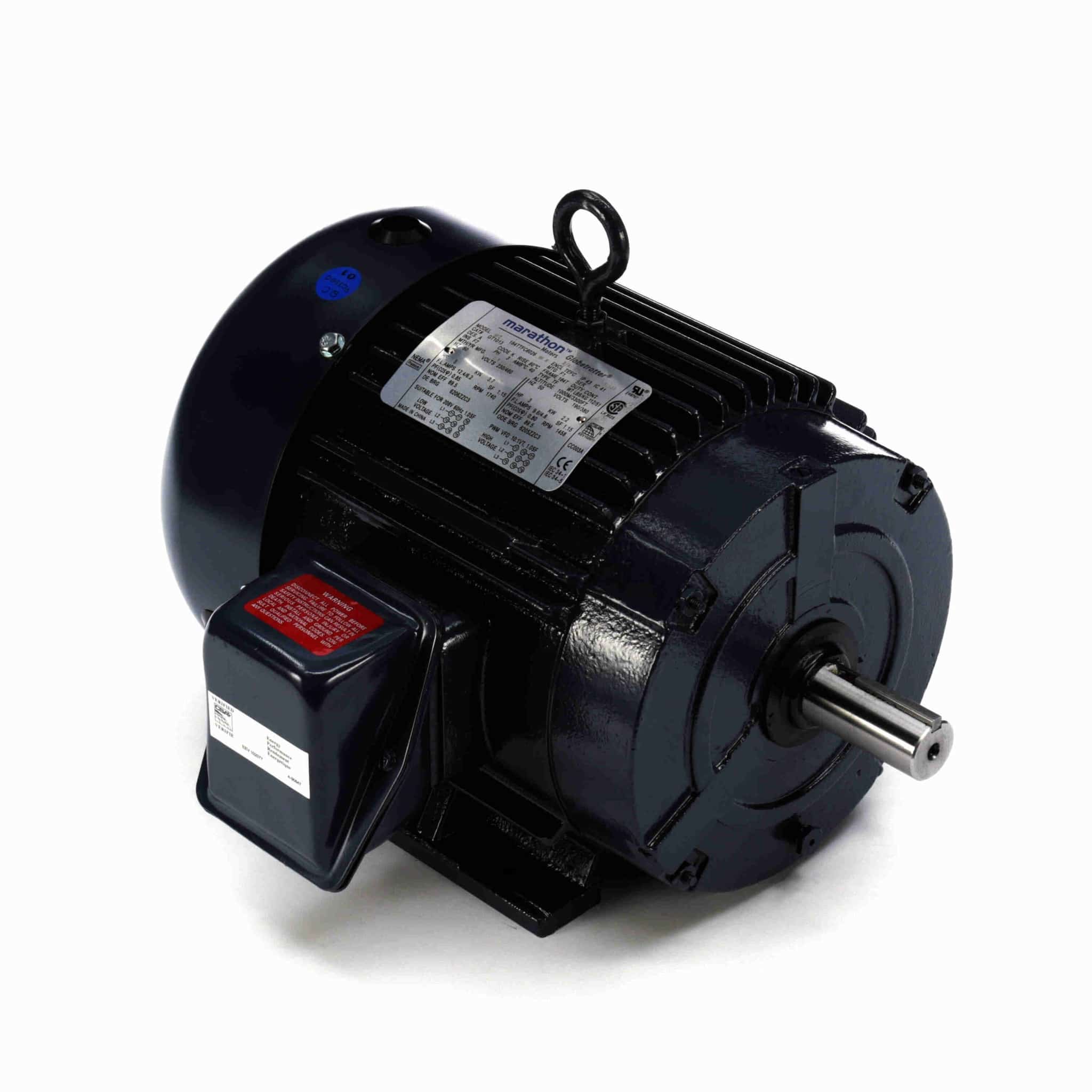 General Purpose Motor, 30 & 25 HP, 3 Ph, 60 & 50 Hz, 230/460 & 190/380 V, 1800 & 1500 RPM, 286TS Frame, DP