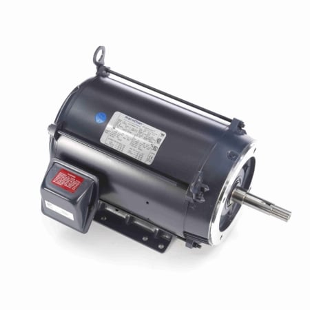 Close-Coupled Pump Motor, 10 & 7.50 HP, 3 Ph, 60 & 50 Hz, 230/460 & 190/380 V, 3600 & 3000 RPM, 213JM Frame, DP
