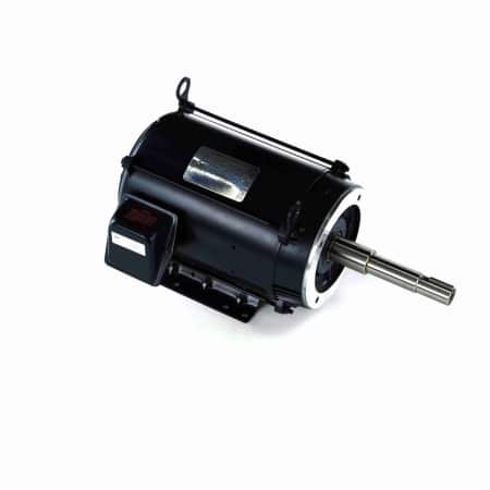 Close-Coupled Pump Motor, 10 HP, 3 Ph, 60 Hz, 575 V, 3600 RPM, 213JP Frame, DP