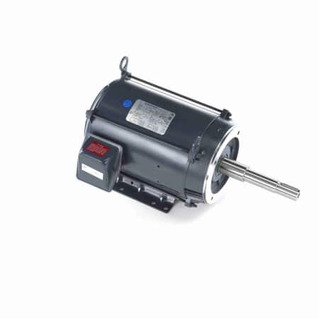Close-Coupled Pump Motor, 3 & 2 HP, 3 Ph, 60 & 50 Hz, 230/460 & 190/380 V, 1200 & 1000 RPM, 213JP Frame, DP