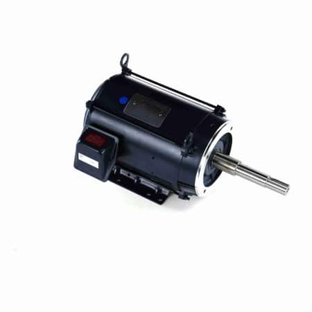 Close-Coupled Pump Motor, 3 HP, 3 Ph, 60 Hz, 575 V, 1200 RPM, 213JP Frame, DP