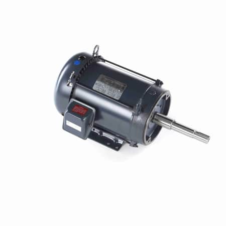 Close-Coupled Pump Motor, 3 & 2 HP, 3 Ph, 60 & 50 Hz, 230/460 & 190/380 V, 1200 & 1000 RPM, 213JP Frame, TEFC