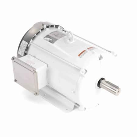 Washdown Motor, 7.50 & 5 HP, 3 Ph, 60 & 50 Hz, 208-230/460 & 190/380 V, 1800 & 1500 RPM, 213T Frame, TEFC