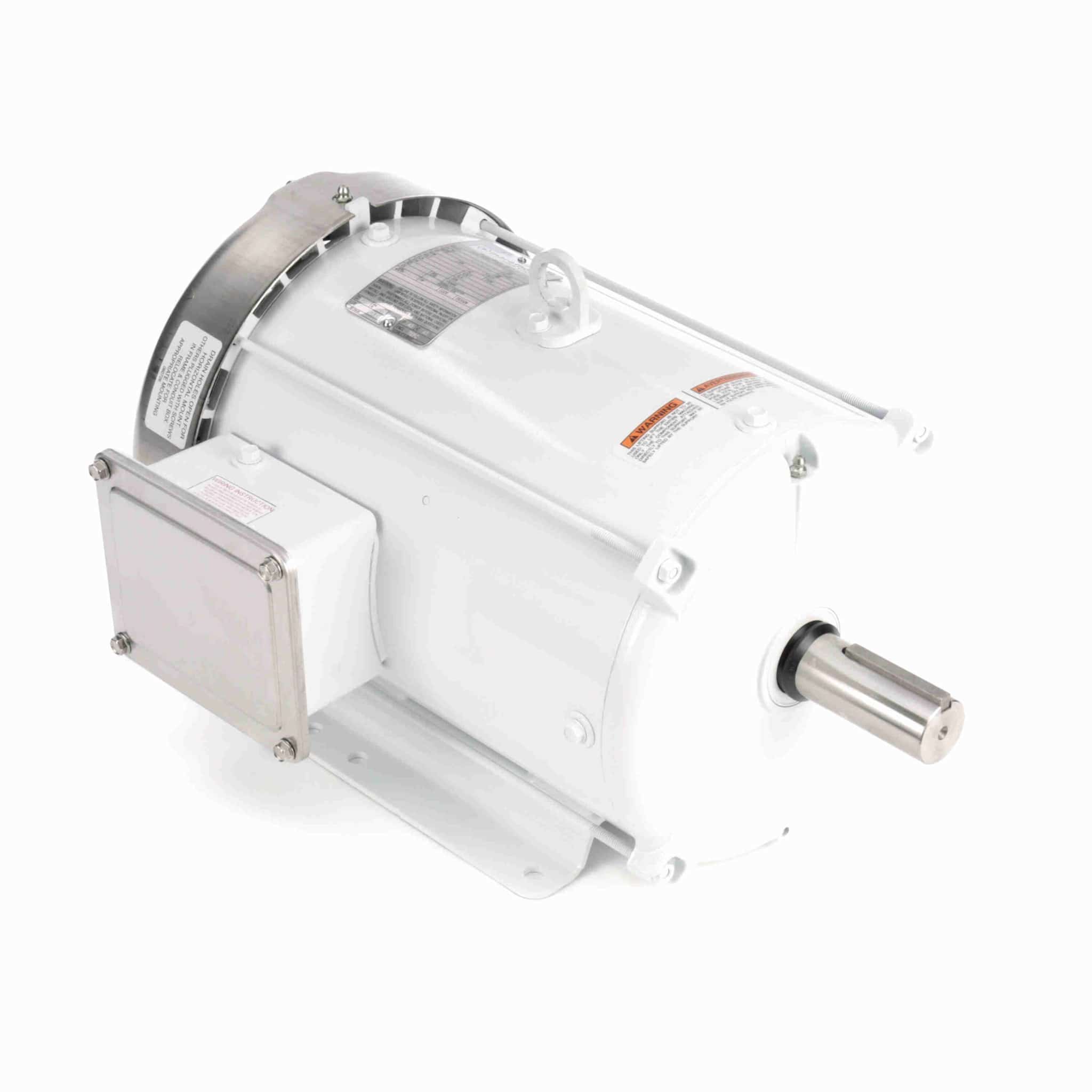 Washdown Motor, 7.50 & 5 HP, 3 Ph, 60 & 50 Hz, 208-230/460 & 190/380 V, 1800 & 1500 RPM, 213T Frame, TEFC