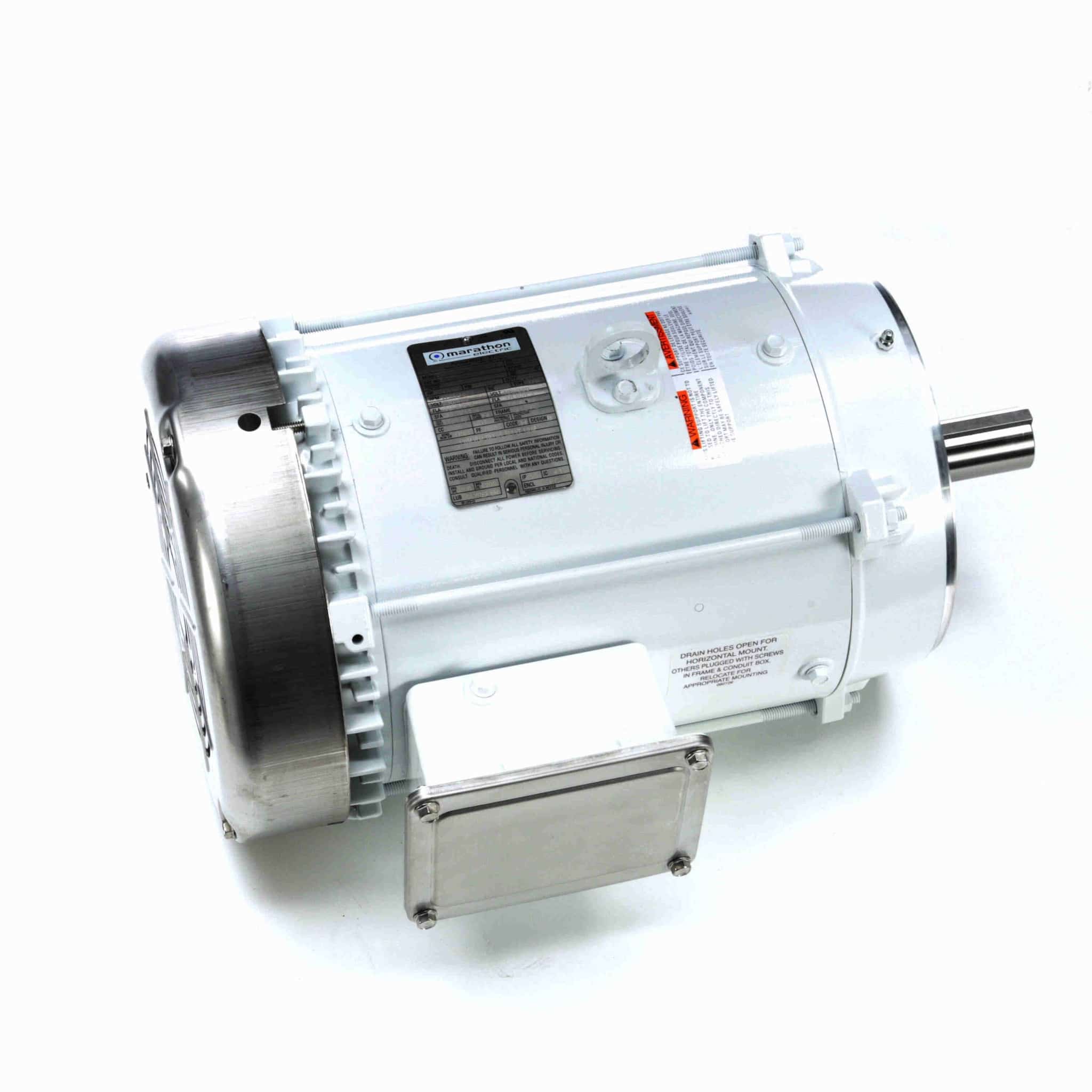 Washdown Motor, 7.50 & 5 HP, 3 Ph, 60 & 50 Hz, 230/460 & 190/380 V, 1800 & 1500 RPM, 213TC Frame, TEFC