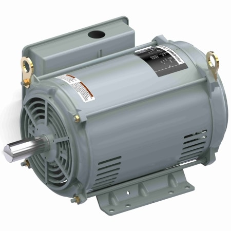 General Purpose Motor, 3 HP, 1 Ph, 60 Hz, 230 V, 1200 & 1200 RPM, 215T Frame, DP