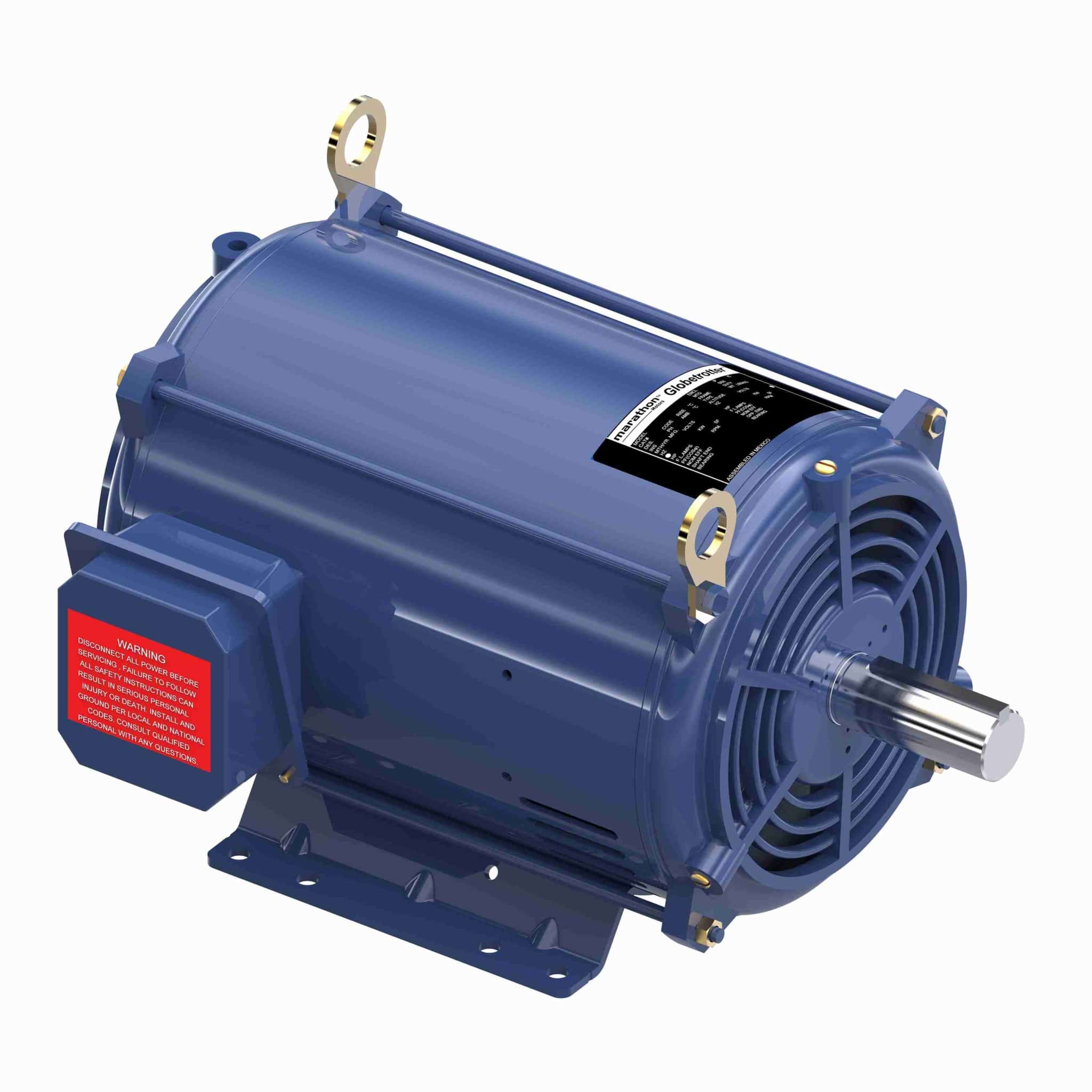 General Purpose Motor, 5 HP, 3 Ph, 60 Hz, 575 V, 3600 & 3600 RPM, 182T Frame, DP
