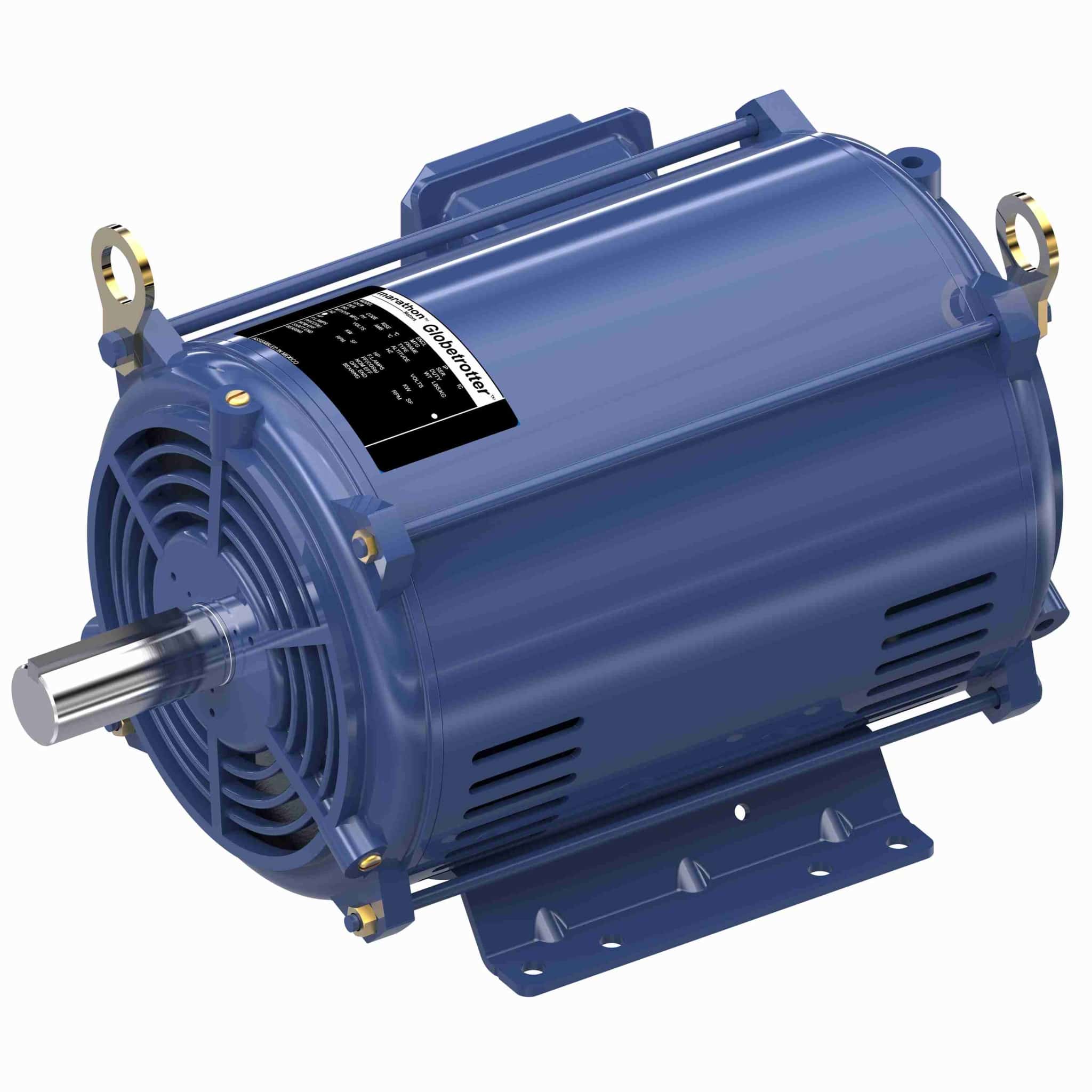 General Purpose Motor, 15 & 10 HP, 3 Ph, 60 & 50 Hz, 208-230/460 & 190/380 V, 3600 & 3000 RPM, 215T Frame, DP