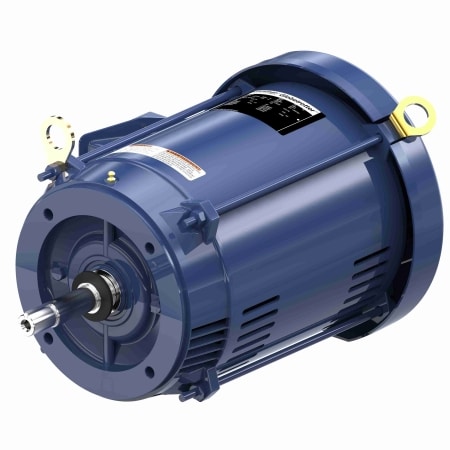 Close-Coupled Pump Motor, 15 & 10 HP, 3 Ph, 60 & 50 Hz, 230/460 & 190/380 V, 3600 & 3000 RPM, 215JMV Frame, DP
