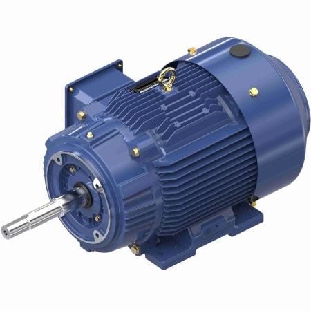 Close-Coupled Pump Motor, 15 HP, 3 Ph, 60 Hz, 575 V, 1800 & 1800 RPM, 254JP Frame, TEFC