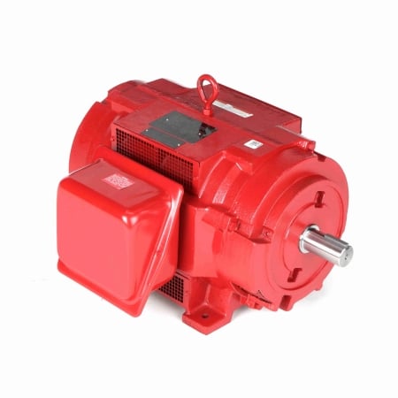 Fire Pump Motor, 30 & 25 HP, 3 Ph, 60 & 50 Hz, 230/460 & 190/380 V, 3600 & 3000 RPM, 284TS Frame, DP